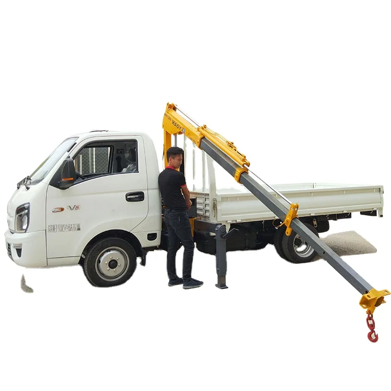HAOY Rc Pickup Hydraulic Mobile Boom 1.3 Ton Mounted Construction Crane by Main Faturer Price