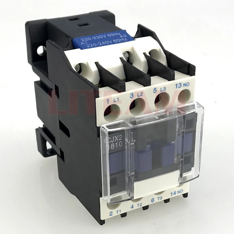 CJX2-1810 Series 18 Amp Magnetic Contactor  Electronic Components High Voltage Dc Contactor