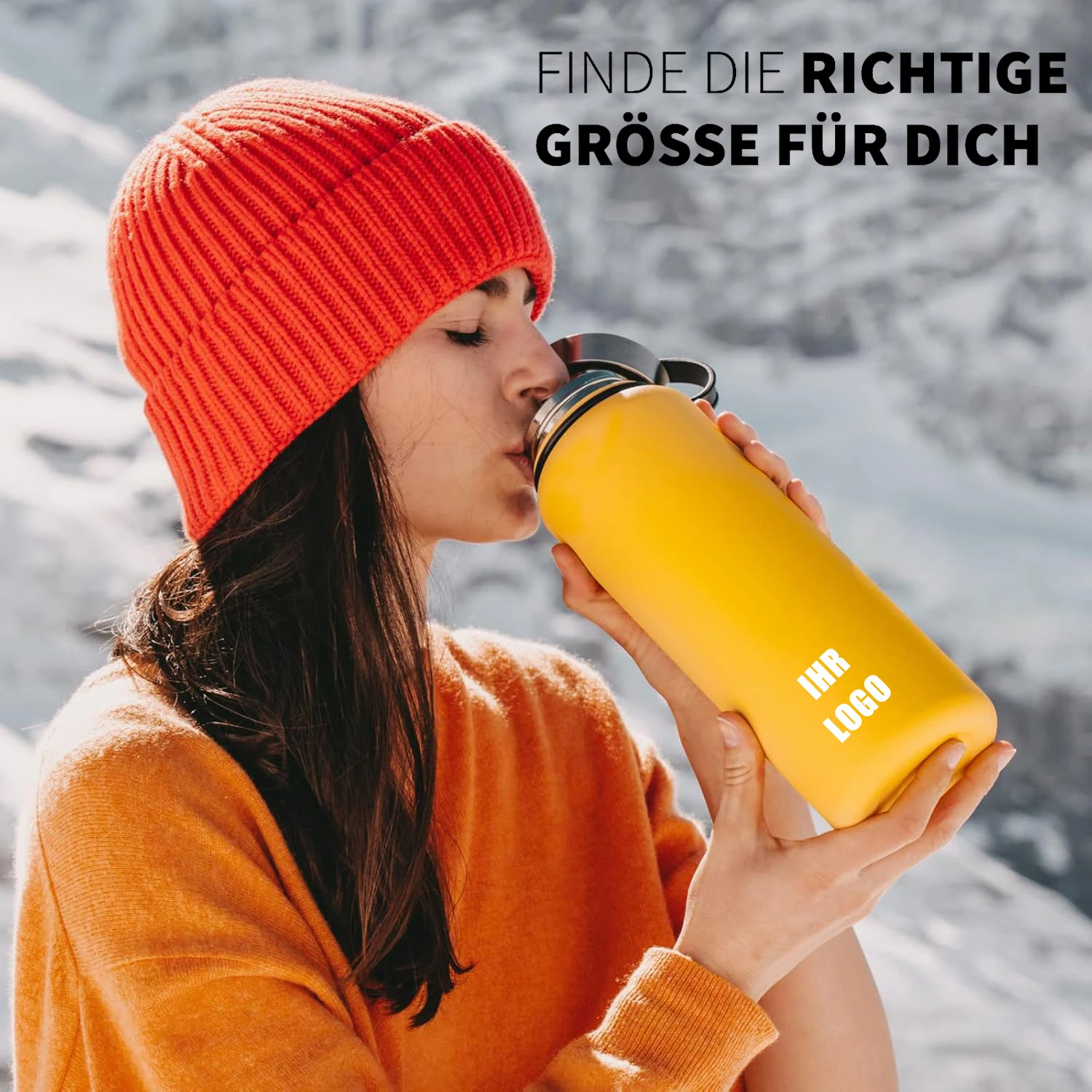 Stainless steel drinking bottle 1l  trinkflasche leak-proof BPA-free thermos bottle insulated bottle with screw cap for sports