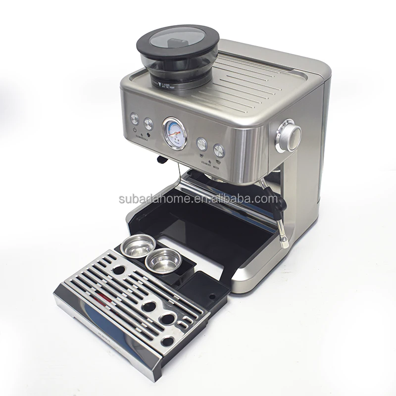 Commercial Automatic Italy Espresso Machine 15 Bar Professional Electric Coffee Maker Machine With Milk Frother For Latte cafe