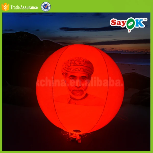 Big Size Flying Helium Balloon Advertising PVC Led Helium Balloons