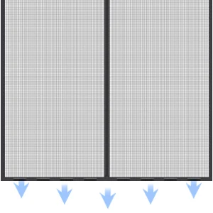 Hands Free Screen Door Self Sealing Magnetic Mosquito Net Door Curtain