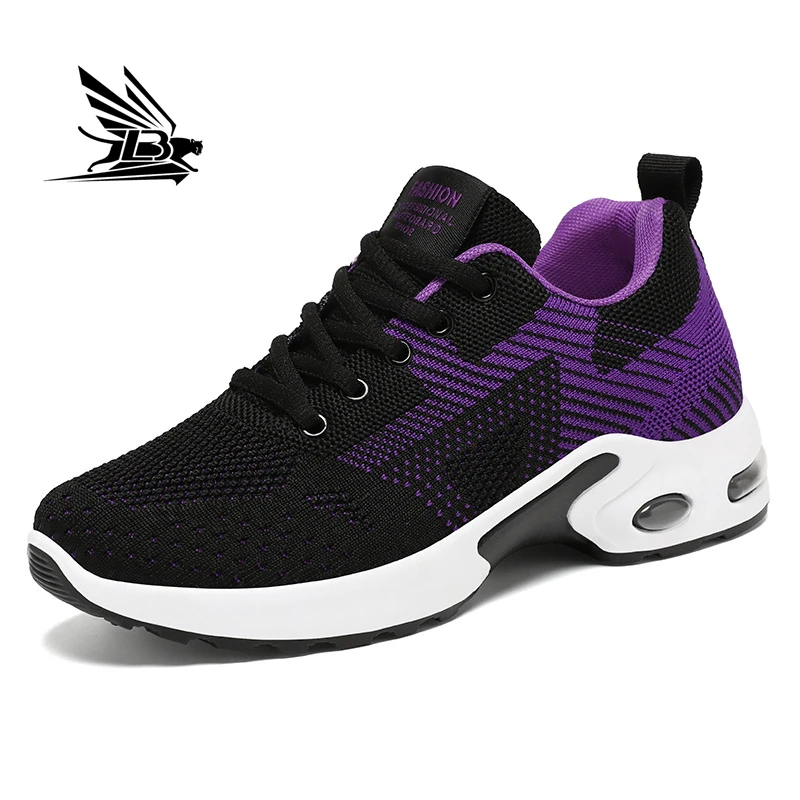 Fashion Casual Shoe Hombr Breathable Soft Sole Breathable Ladies Shoes Round Toe Comfortable Running Shoes For Women