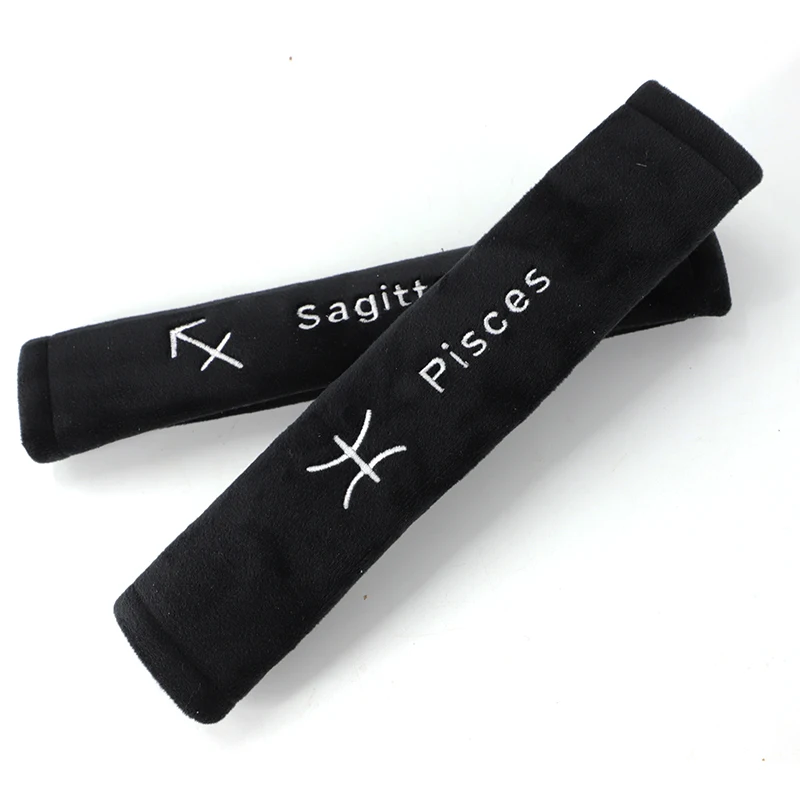 Car interior seatbelt cover shoulder pad custom seat belt covers twelve constellations