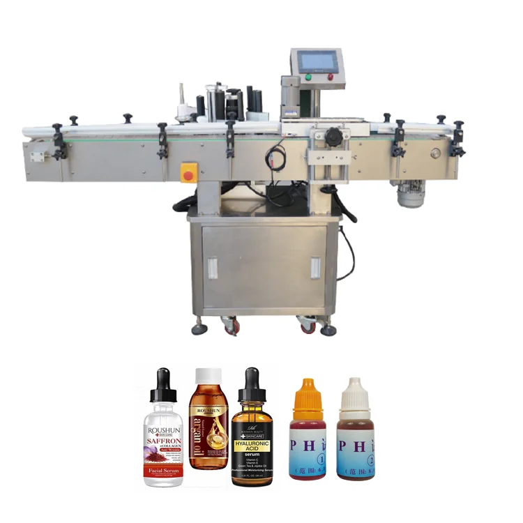 WB-LT100 Automatic vertical round glass plastic bottle eye drop bottle spray perfume bottle sticker labeling machine