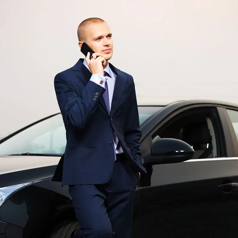 
Fashionable French Bouton Cuff Links Square Quality Wedding Gold Color Cufflinks 