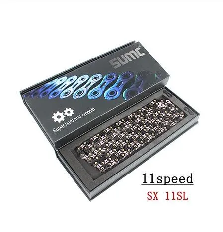 Велосипедная цепь SUMC SX11SL 116L 11 скоростей с недостающим звеньем для горного велосипеда/стержня запчасти