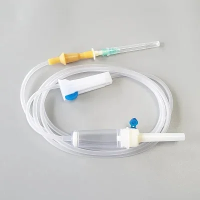 Medical infusion set Factory direct supply Medical disposable infusion giving set with needless connector