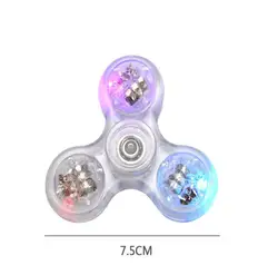 colored lights Stress relief LED light up Fidget Spinner Toy Colorful Lighting Effects hand spinner toy