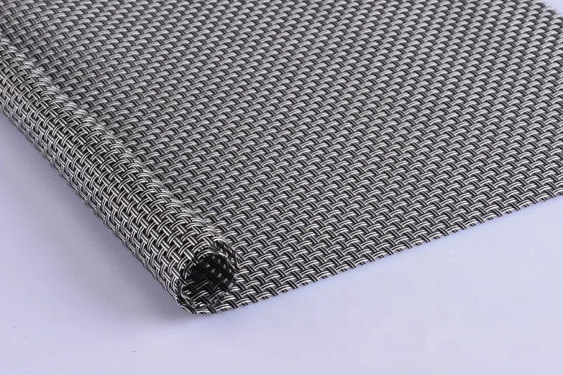 Wholesale custom made waterproof lightweight pvc mesh fabric outdoor funrotire fabric for placemat