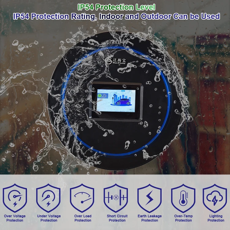 China Max Power Factory Direct Sale ac 11kw ev charger wallbox electric car charger pile charging stations for electric vehicles