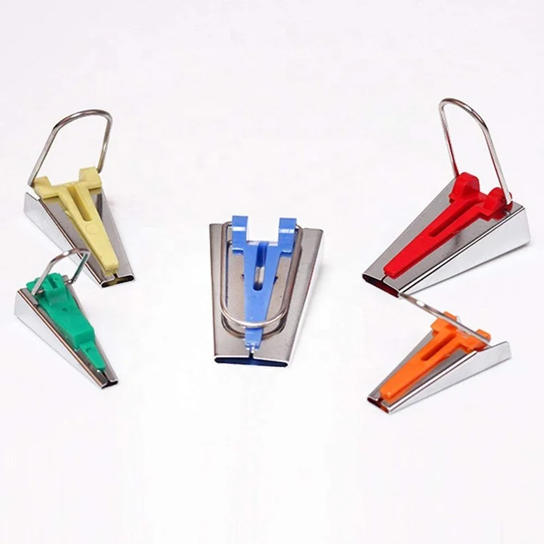 5pcs 6/9/12/18/25mm DIY Fabric Bias Tape Maker Sewing Tool Fabric Bias Tape Maker Easy Tape Maker Set
