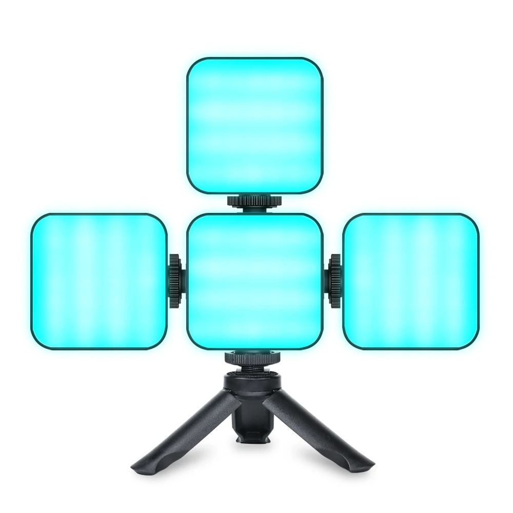 W&S W64 RGB Tik Tok  Led Fill Light Video Live Stream Lighting DSLR Fill Light
