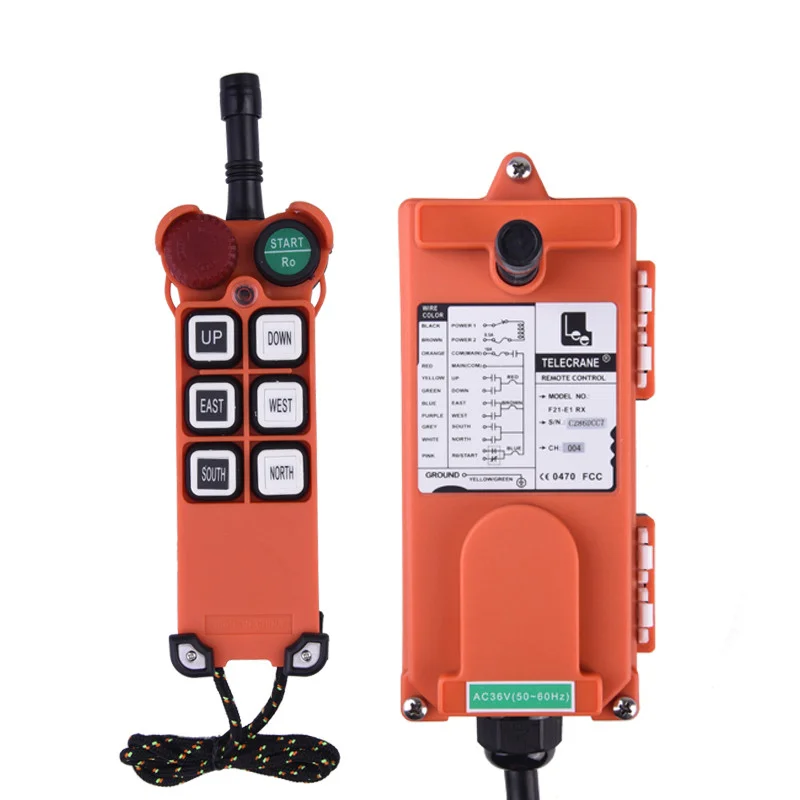 Телетранновый F21-E1 315vhf 6 кнопок промышленный радиопульт дистанционного управления 2 передатчика 1 приемник