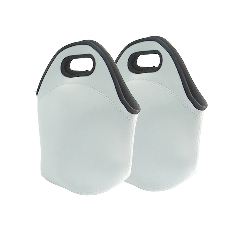 wholesale price custom waterproof insulated blank white neoprene large lunch bag for sublimation