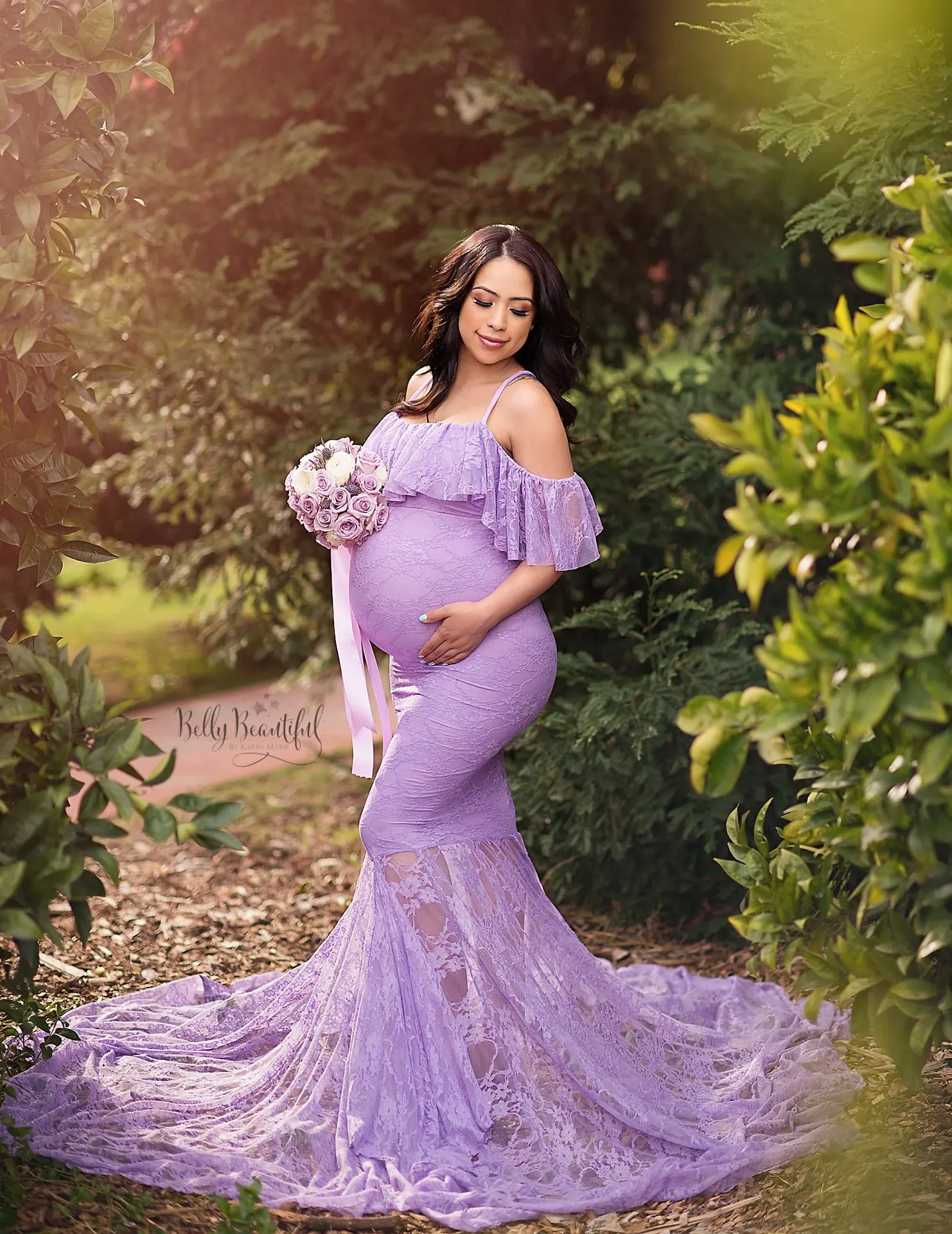 
Wholesale Sexy Sling Big Drag Maternity Photoshoot Dress Pregnant Women Maxi Dresses 