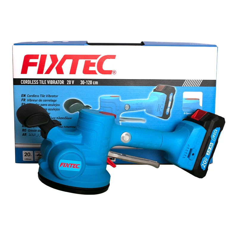 FIXTEC Professional Tools Vibrating Suction Cup for Tile Wireless Tile Vibrator Suction Cup Leveling Machine
