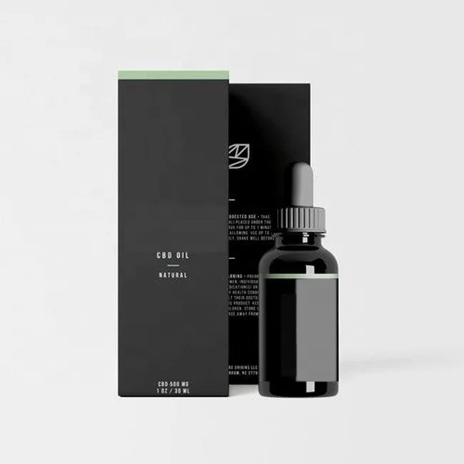 Customized Cbd Oil Packaging  Cartridge Package Box 10ml Dropper Bottle Pack Logo Custom Pod Hemp Paper Wrapping  Smoking