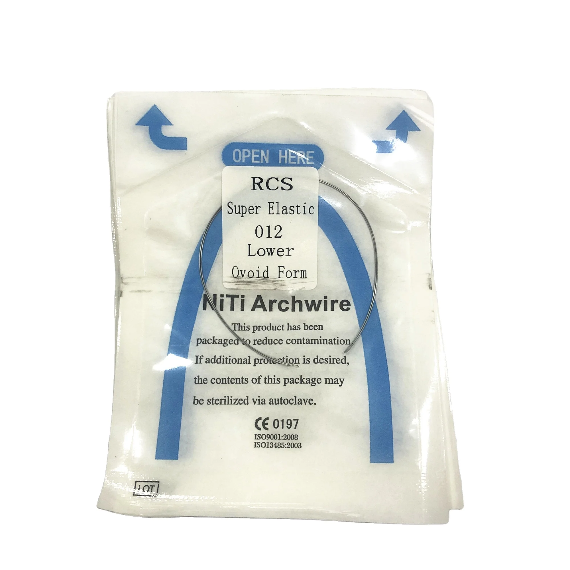 Factory Supply Dentistry Hospital Orthodontic Stainless Steel RCS Super Elastic 012 biocomet