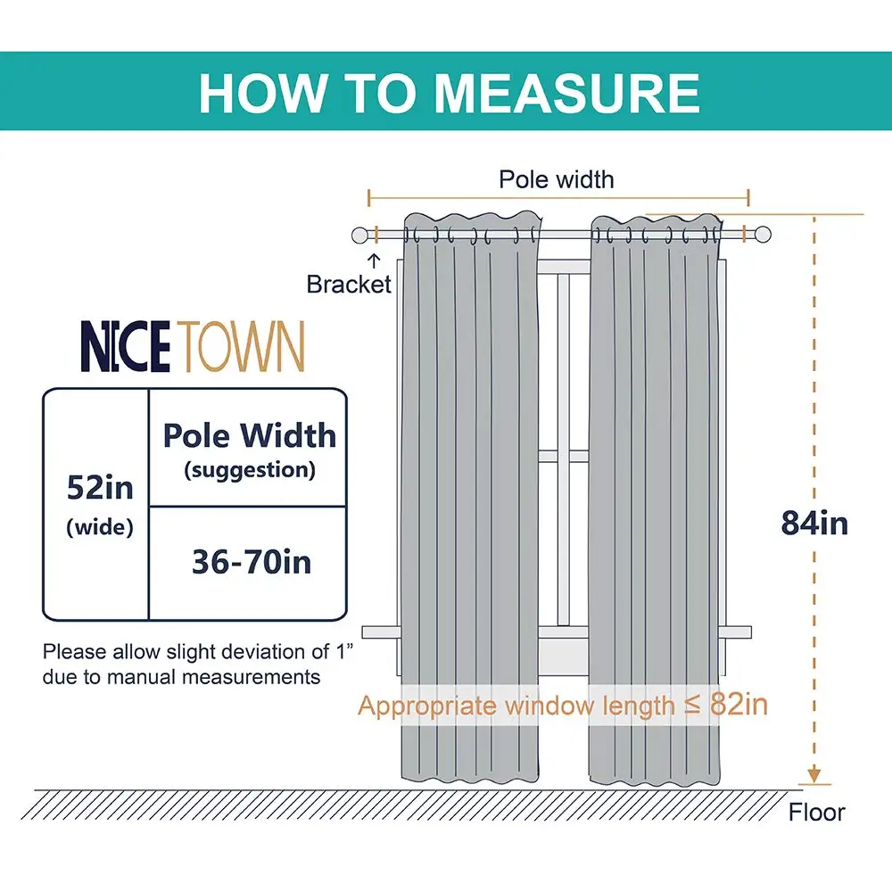 Heat and Full Light Blocking Drapes Blackout Curtain  with Black Liner for Nursery
