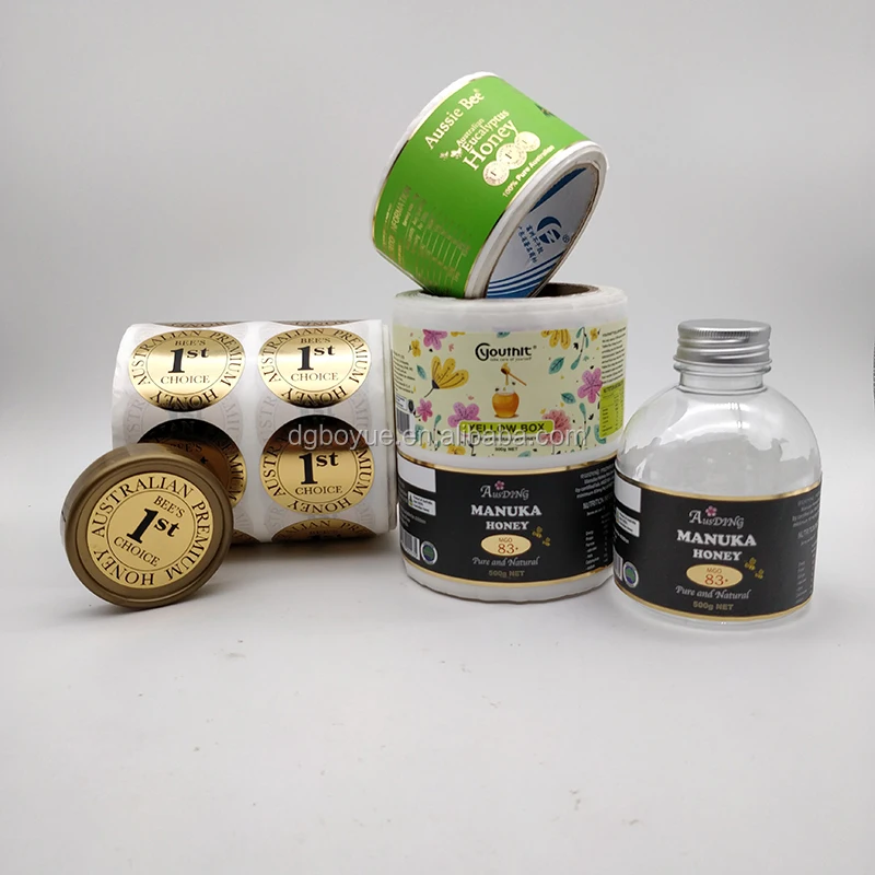 Custom Personalised Adhesive Aluminium Foil Silver Label Printing Roll for Electronic Security Warning Notice