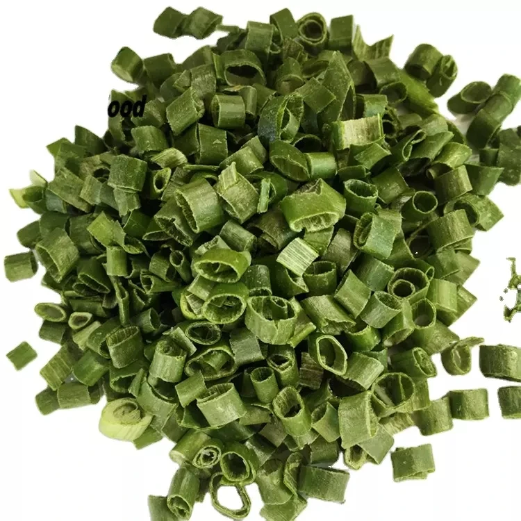 High quality AD Dried Vegetables millet spring onion rings Dehydrated green chive rolls dried chive 3 x 3 /5 x 5 /8 x 8 mm