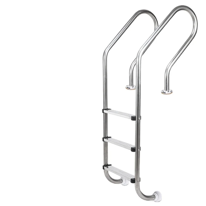MU Anti-slip Metal Ladder Above Ground Pool Side Ladder Synthetic Ladder Indoor Pool Accessories