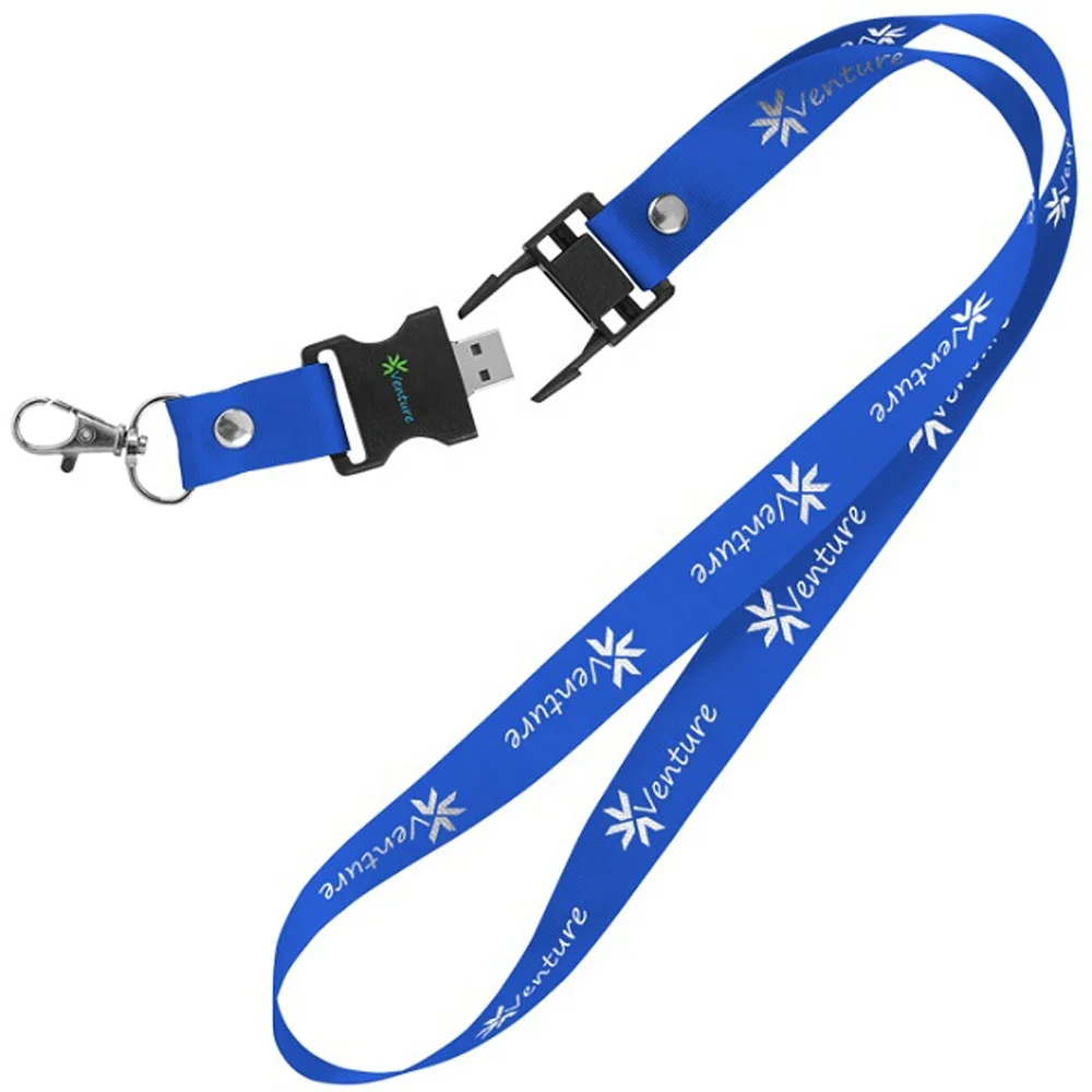 Promotional lanyard usb flash drive with logo brand /wholesale custom logo lanyard usb pen drive / Lanyard usb memory stick