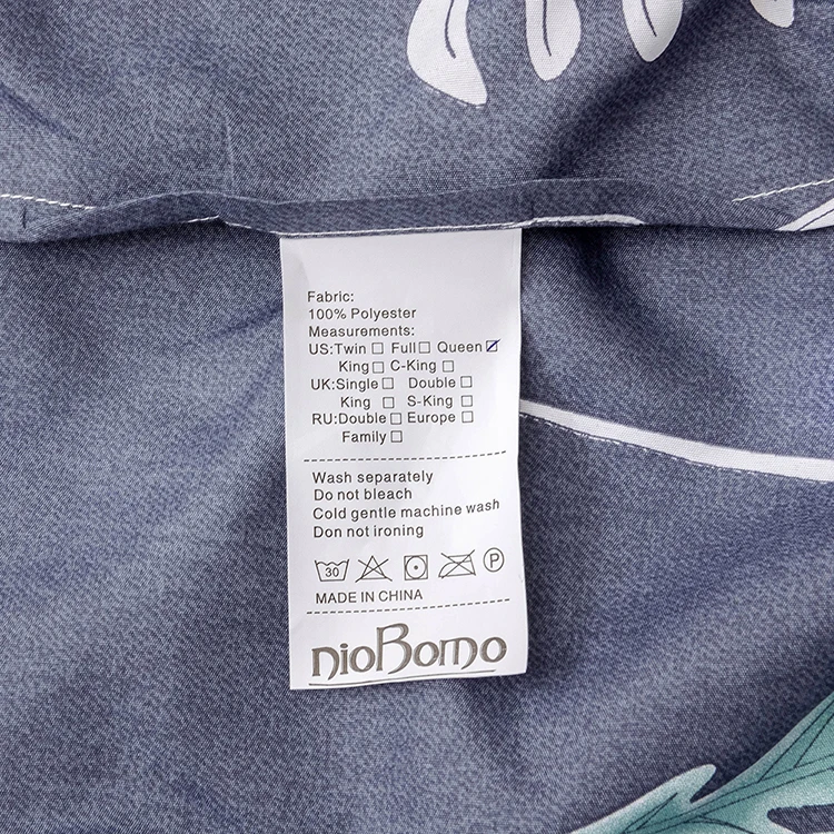 Custom LOGO white luxury silk cotton satin fabric for bedding