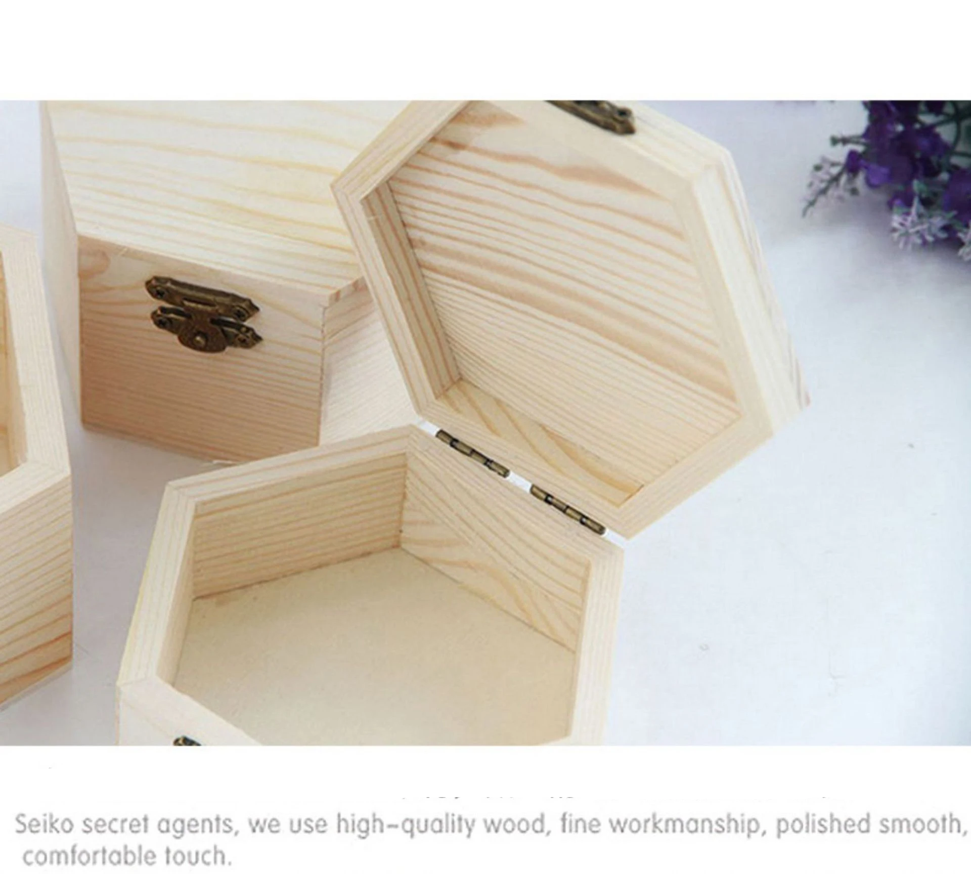 
Storage box wooden flip desktop debris wooden box household jewelry gifts square wooden box customized 