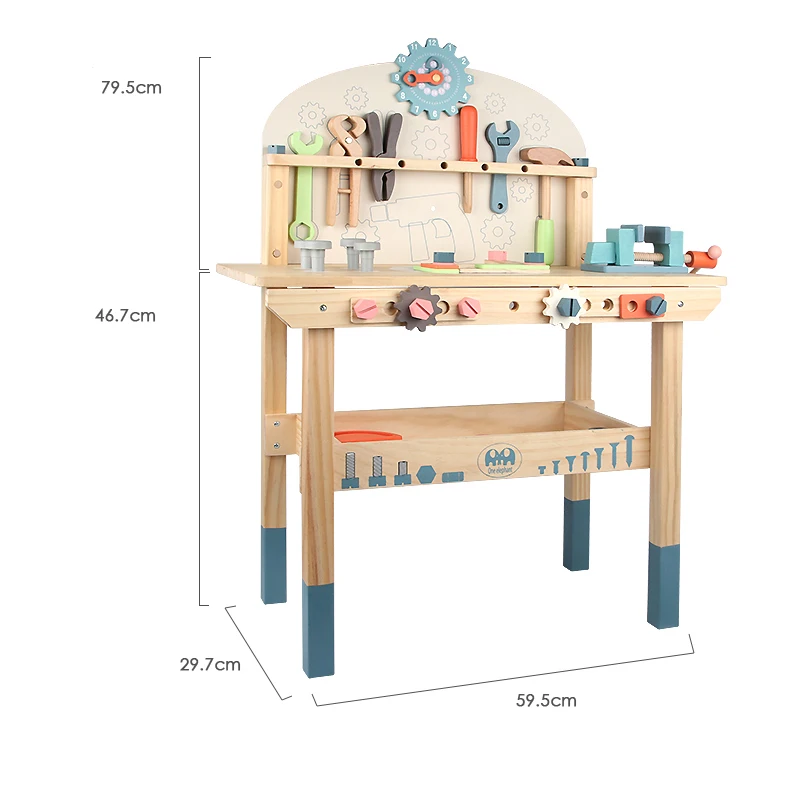 New Kids Educational Diy Handmade Simulation Tool Multifunction Toys Workbench Construction Table Tools Toy