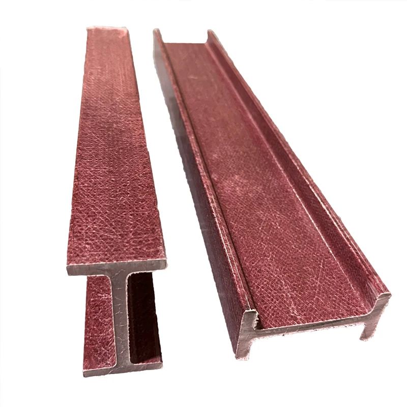 Glass fiber composite H Beam FRP Pultrusion Profiles Pultruded I beam Fiberglass GRP Pultruded structural profiles