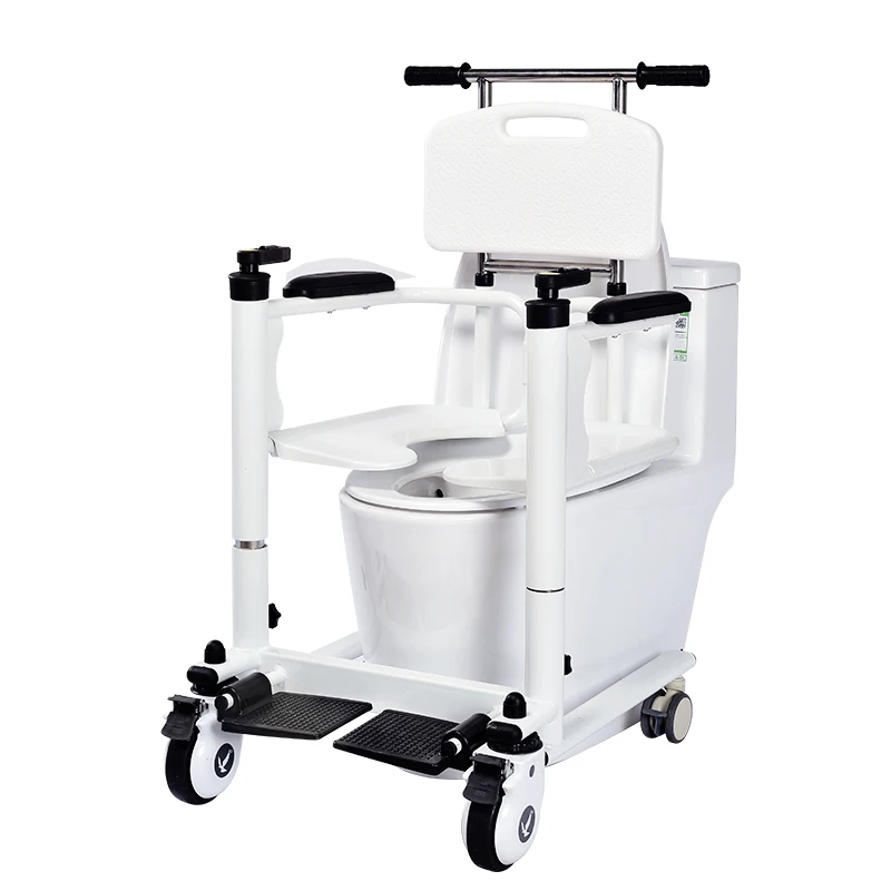 Rehabilitation center patient transfer lift chair with toilet factory direct sale from bed to chair and toilet shower bath wheel