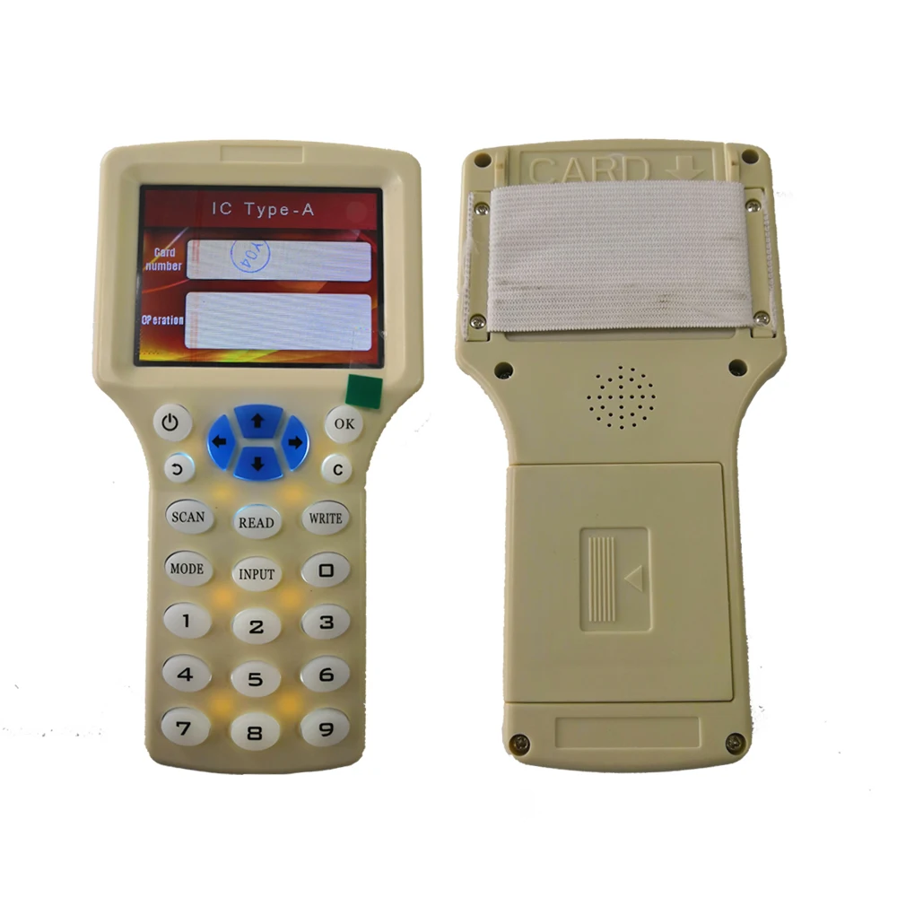 Portable RFID Reader  Copier Duplicator IC/ID with USB Cable for 125Khz 13.56Mhz Cards LCD Screen Duplicator