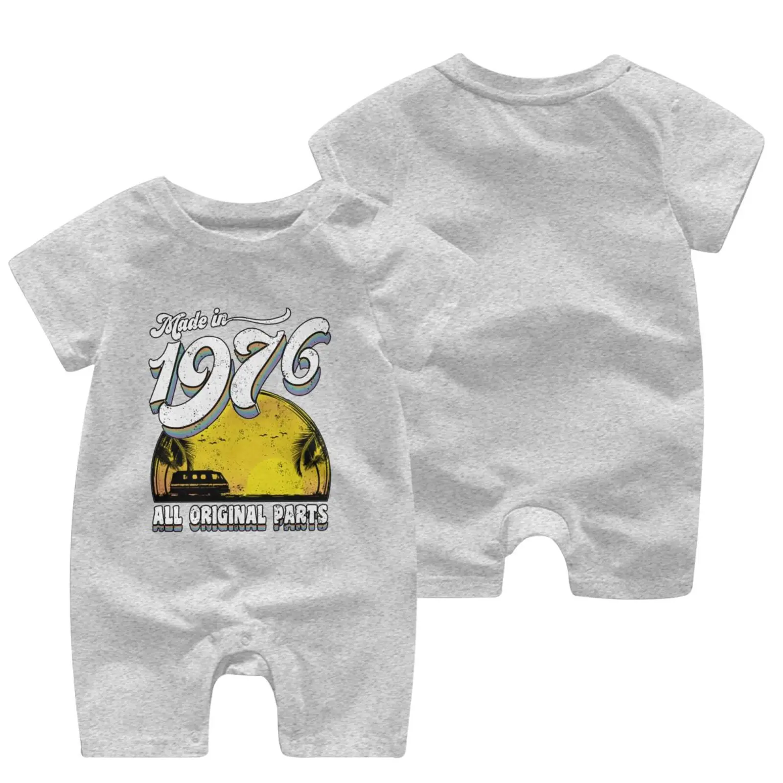 
Baby Clothes Girl Boy Romper Camiseta Vintage Made In 1976 All Original Parts 42th Birthday Cool Classic Retro Friend Special Gi 