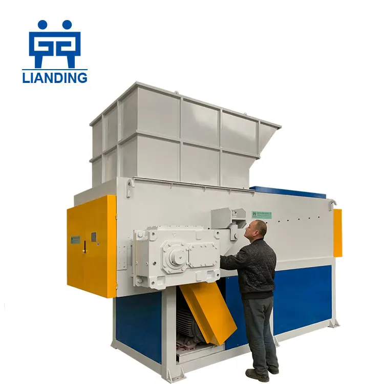 Single Shaft Large HDPE PE PP Pipe Lumps Shredder And Crusher Machine