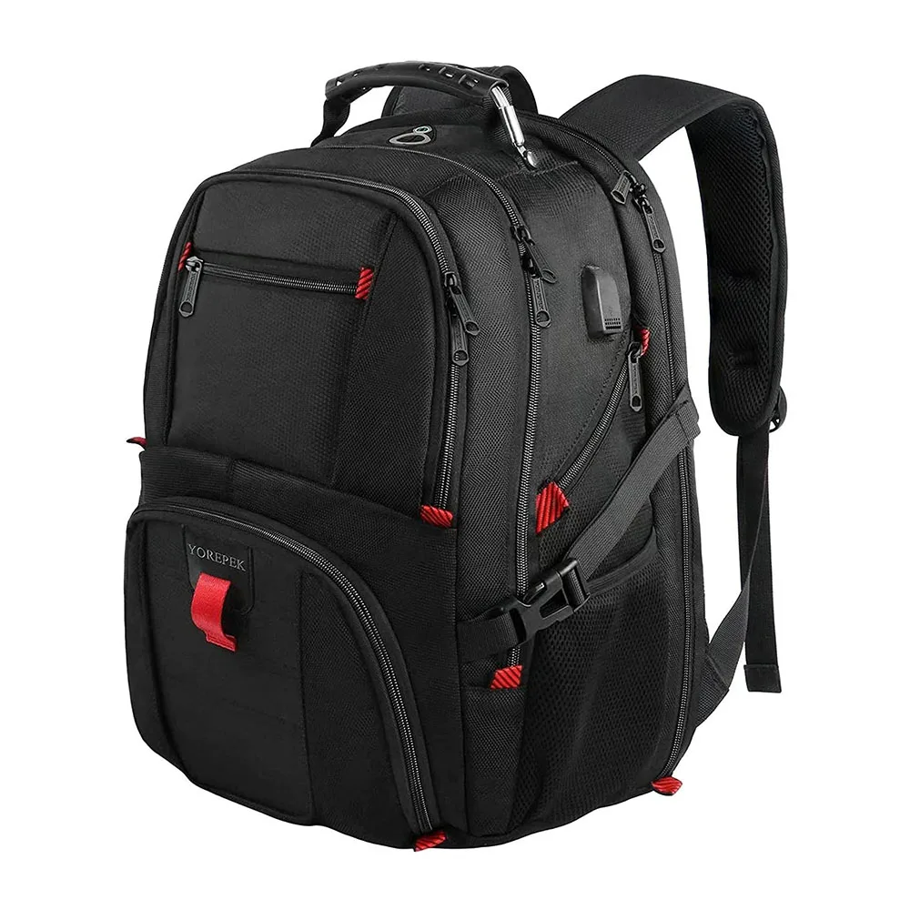 OEM 15.6 inch Laptop Backpack for Travelling TSA Friendly Men Waterproof Travel Bag Backpack with USB