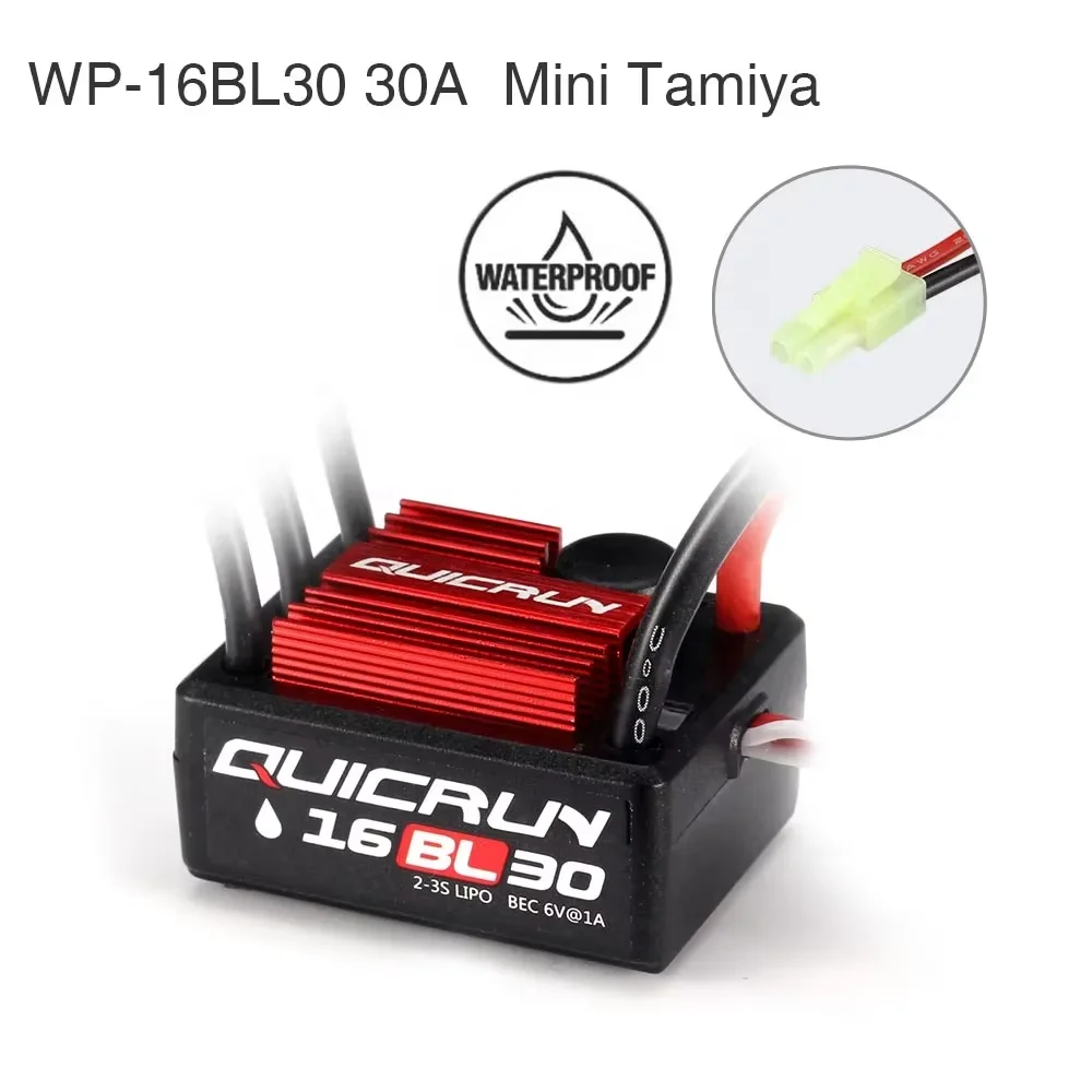 Hobbywing QuicRun WP 16BL30 30A Waterproof Brushless ESC For 1/8 1/10 RC Buggy Monster Car