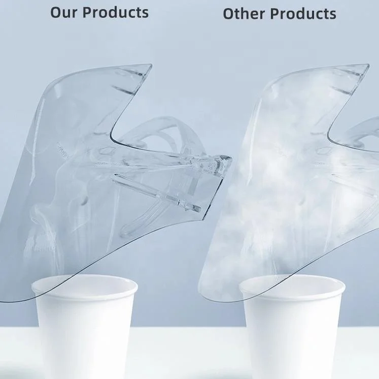  Anti Fog Eco-Friendly Durable Transparent Clear Face Mask Plastic Shield Reusable For Deaf Mute Lip Read