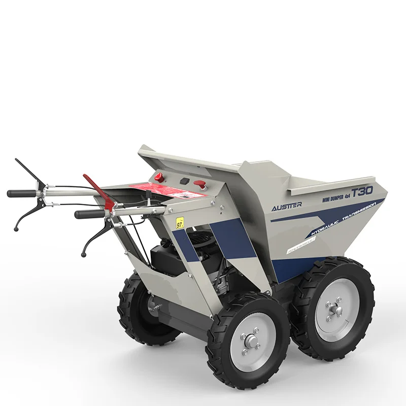 5 hp газовый двигатель AWD Маленькая китайская тачка с грузоподъемностью 300 кг