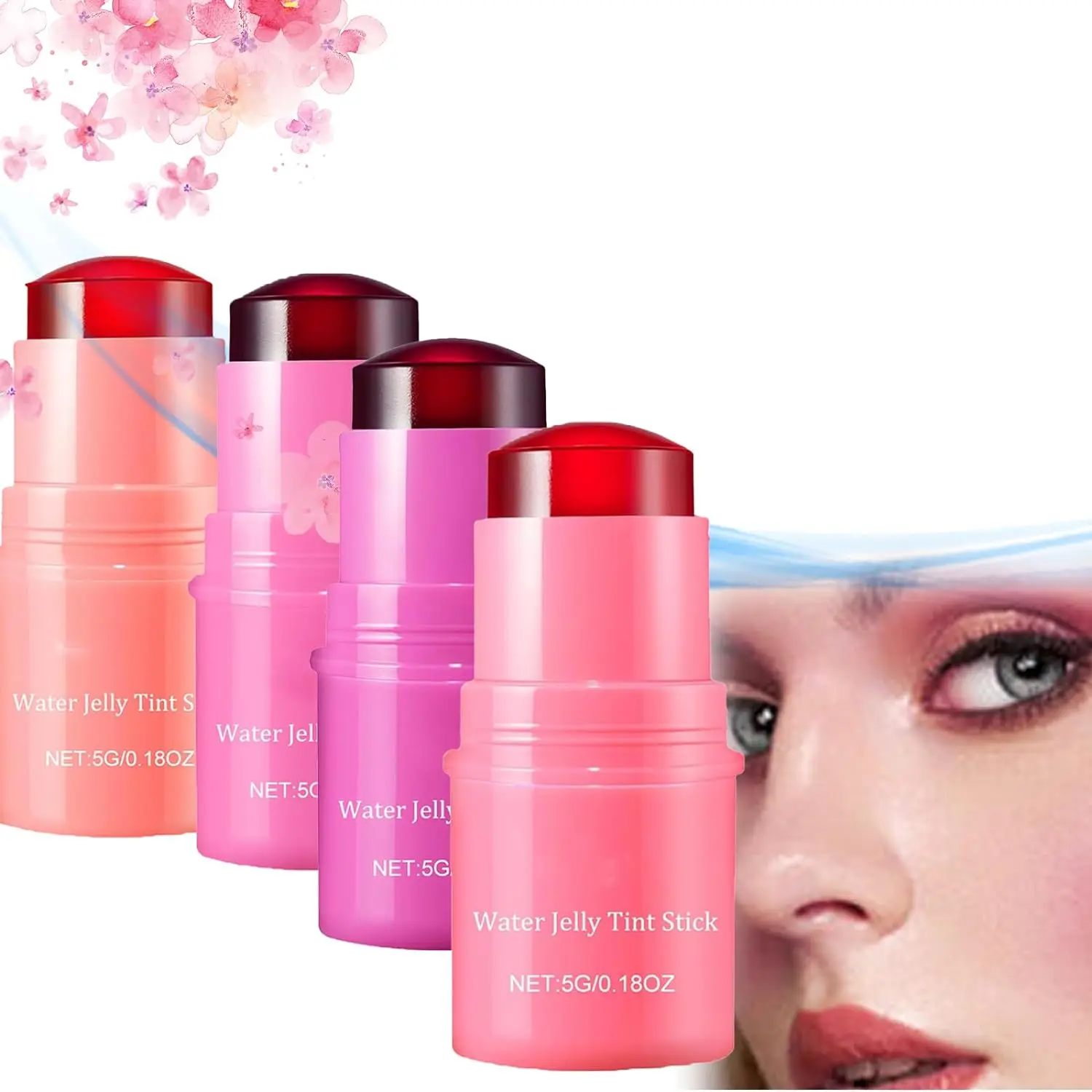 2024 NEW arrival Oem Vegan Jelly Blush Stick Private Label Custom Logo Cheek And Lip Tint Rebranding Wholesale Jelly Blush