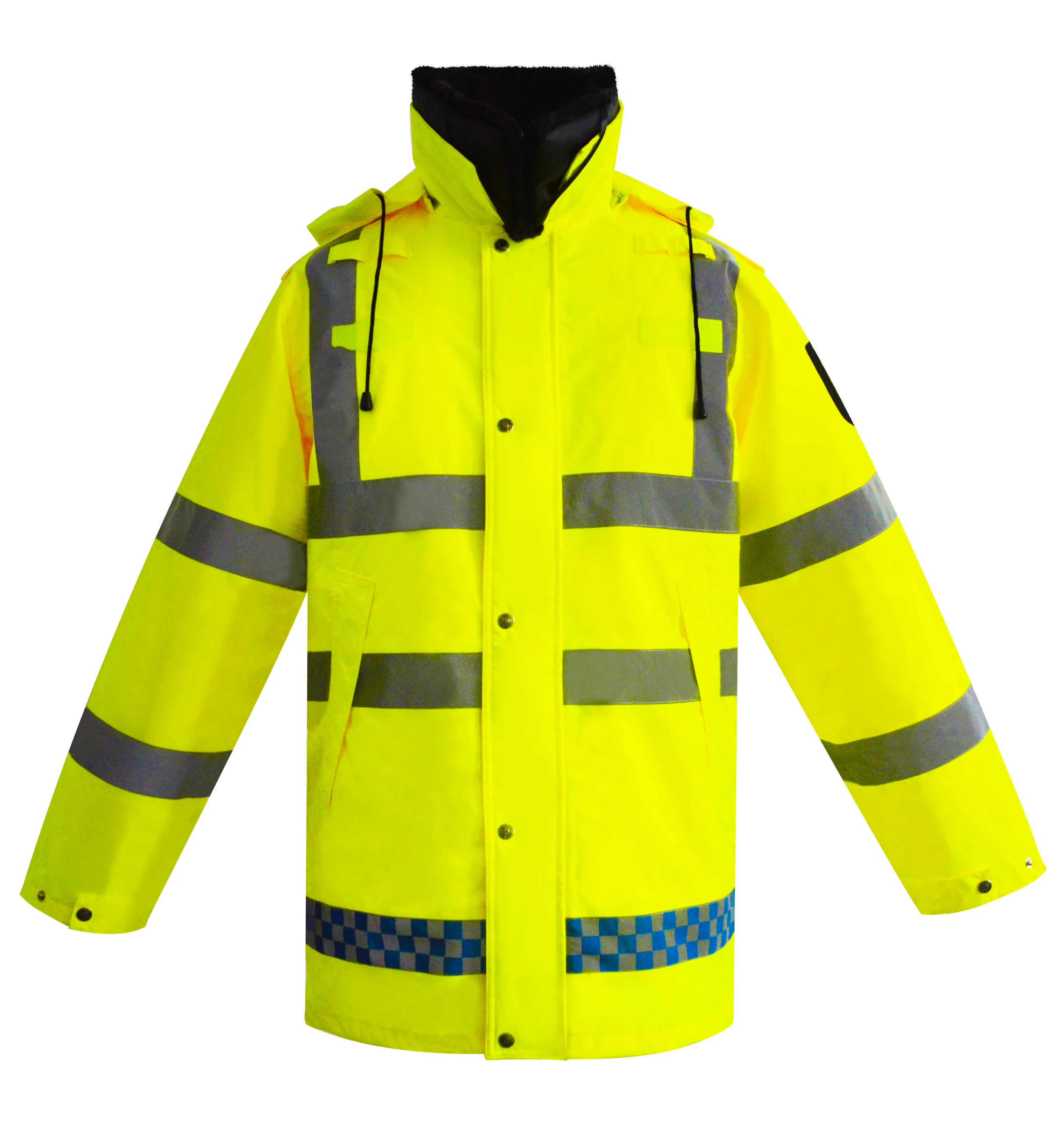 Wholesale Custom Hi Visibility Safety Reflective Long Sleeve Winter Jacket