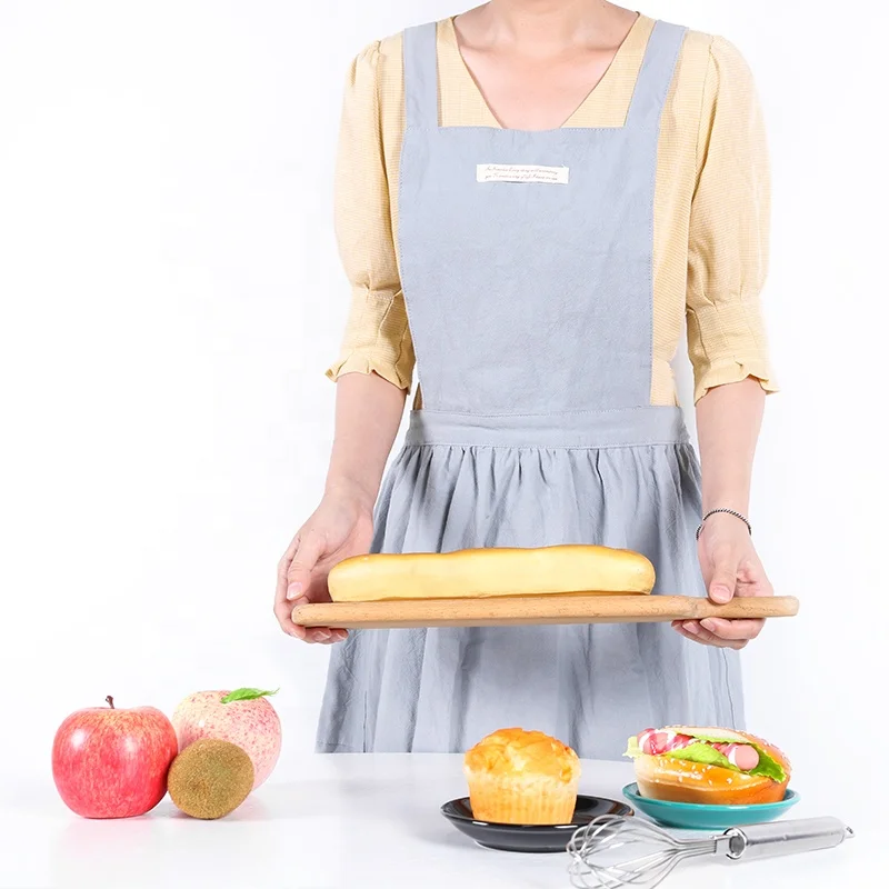 CHANGRONG Custom Japanese Style Cooking Baking Crafting Flower Gardening Linen Apron