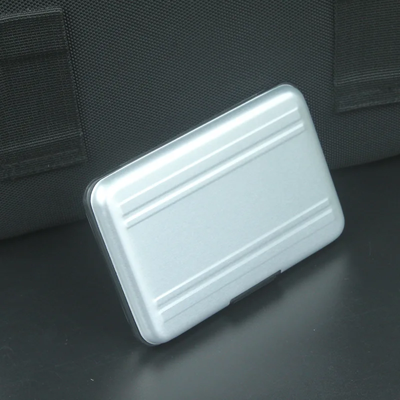 Portable SD Card Video Box Storage Holder Memory Card Case Protector Aluminum case 16 slots for SD/ SDHC/ SDXC/ Micro SD