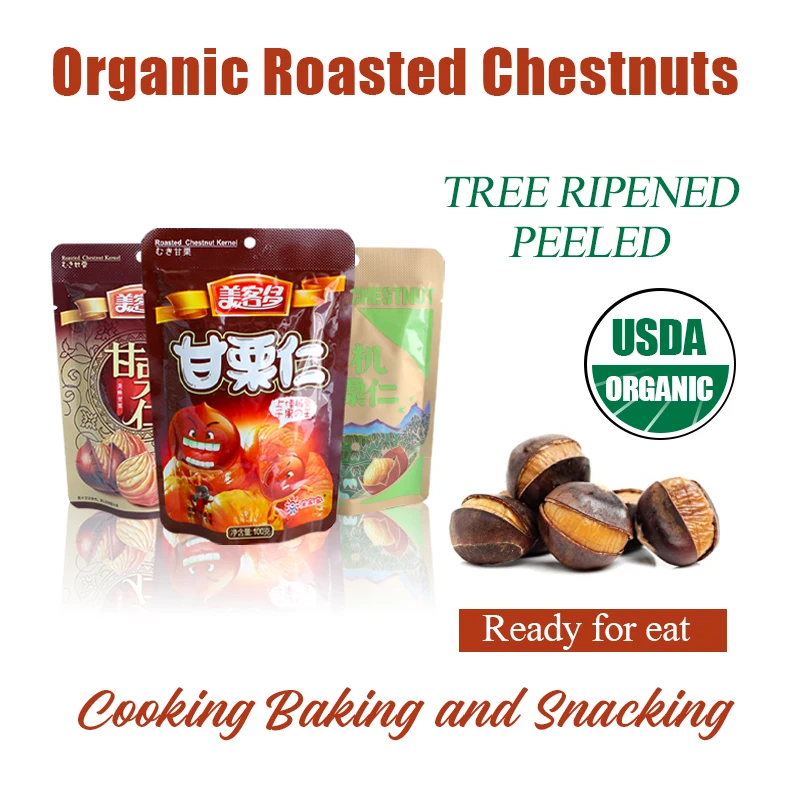 Low Prices wholesale chestnuts open to eat snack food  packaged chestnuts With good service