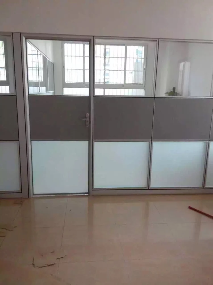 Office Clean Glass Soundproof Dismountable Aluminum Partition