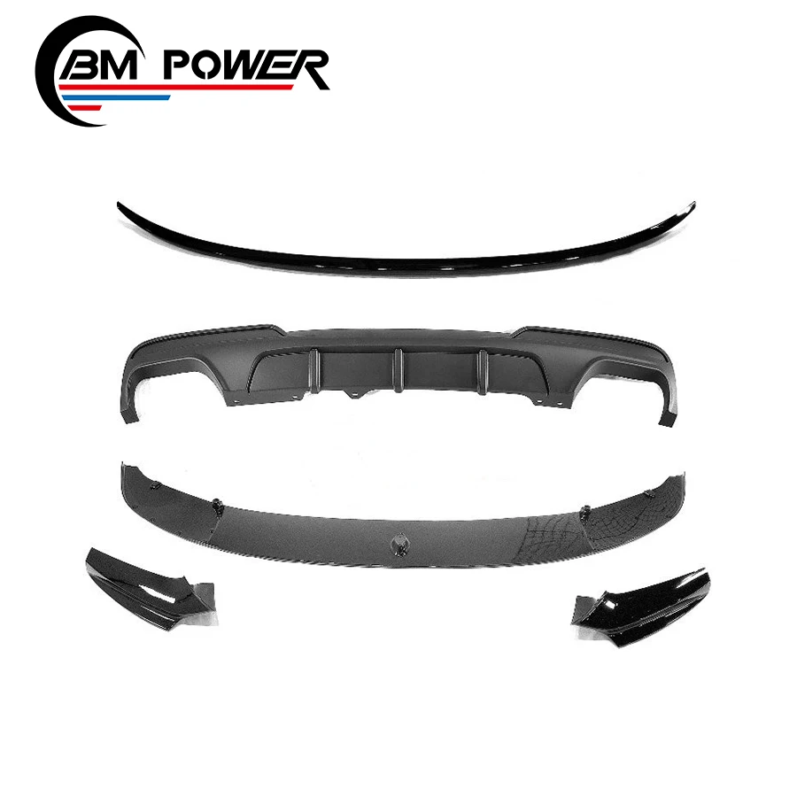 5S MP style PP material body kit fit for 5S F10 F18 with front lip rear spoiler rear diffuser 2010-2017Y