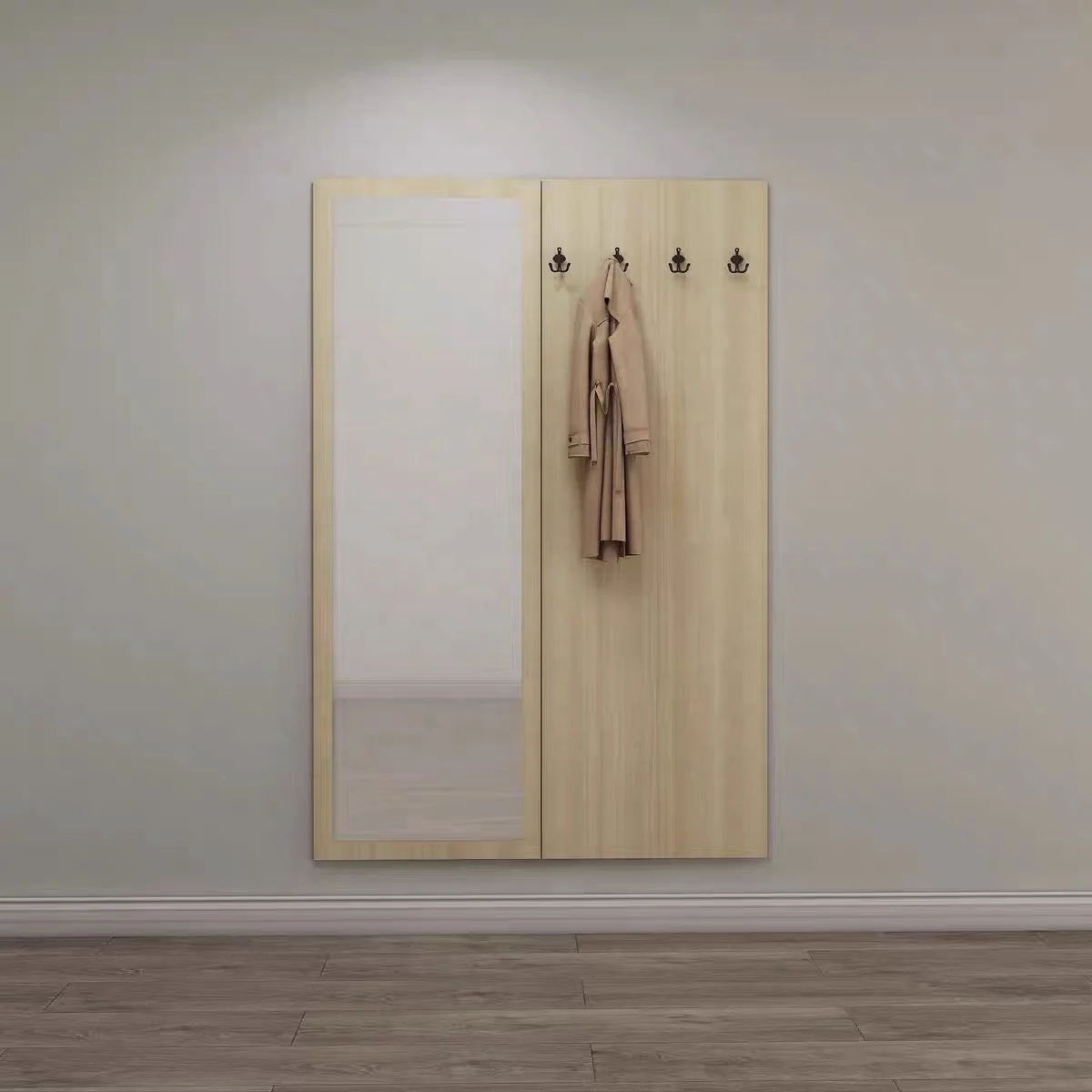 Customized Wardrobe Furniture Bedroom Set Hotel Home Solid Wood Wardrobe Clothes Hanger Cabinet