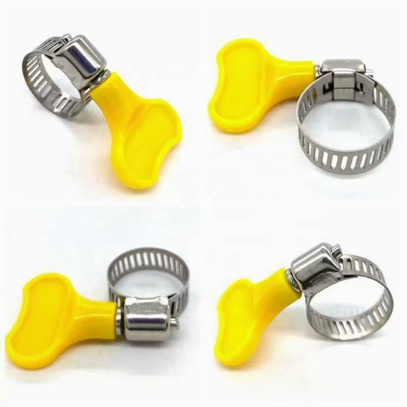 Wing Nut German Type Hose Clamp with handle