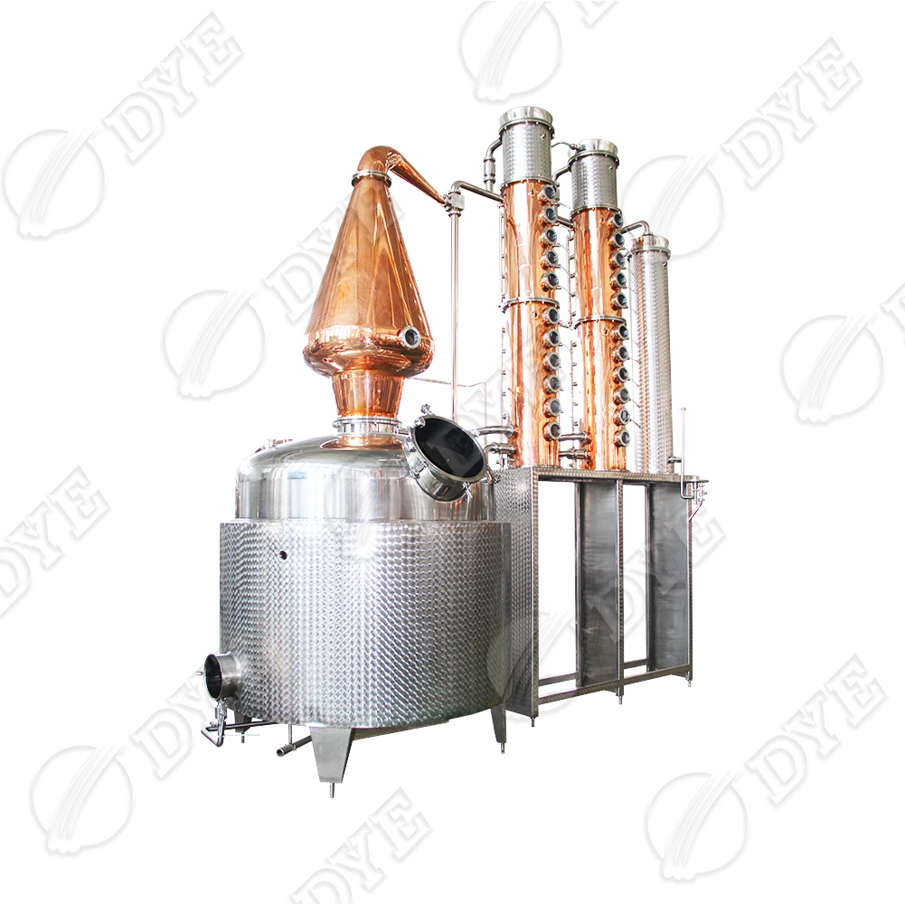 DYE gin still machine industrial steam distillation moonshine  vodka and whisky distillery grappa distiller